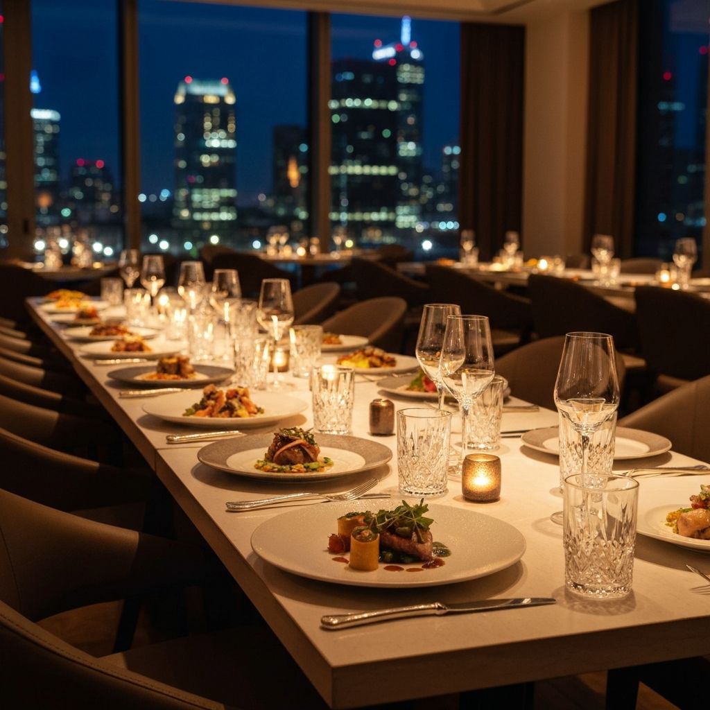 That moment when the cityscape becomes your dining companion